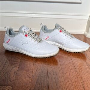 Puma IGNITE Blaze Pro 192987-01 White/High Rise Women Golf Shoes Size 9